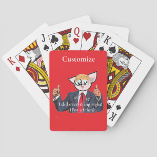 Felon President Thunder_Cove Playing Cards