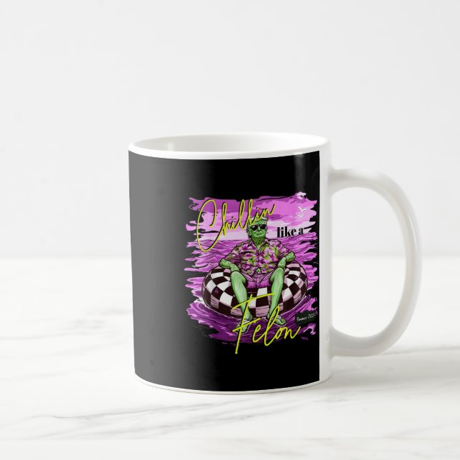 Felon Summer Chilling Like A Felon Summer Funny Tr Coffee Mug (Right)