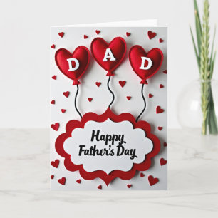 Felt Heart Fathers Day Card