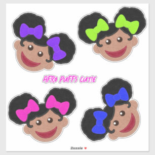 Felt Look Afro Puffs Cuties You Customise