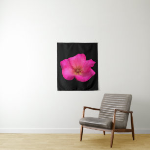 Felt Pen Pink Rose Original Art Tapestry