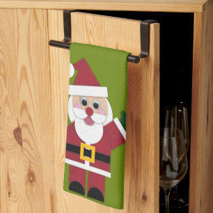 Felt Santa 2021 Kitchen Towel