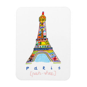 Felt Tip Drawing of Paris Magnet