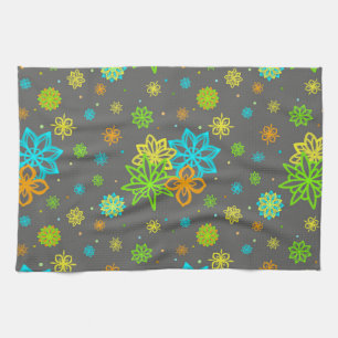 Felt Tip Flowers - Emmy Pattern Tea Towel