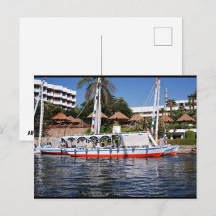 Feluccas on the Nile Postcard