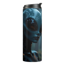 Female Alien Extraterrestrial and UFO