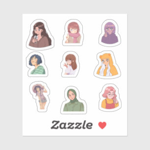 Female Anime Stickers