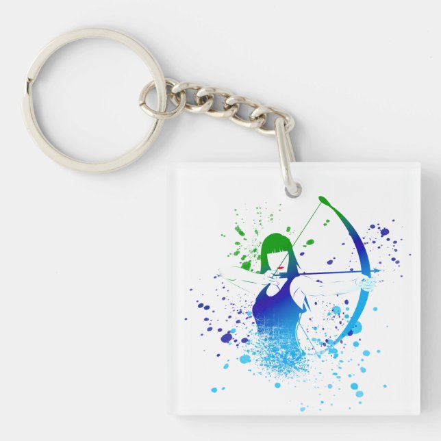 Female Archer Key Ring (Front)