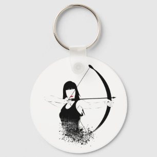 Female Archer Key Ring
