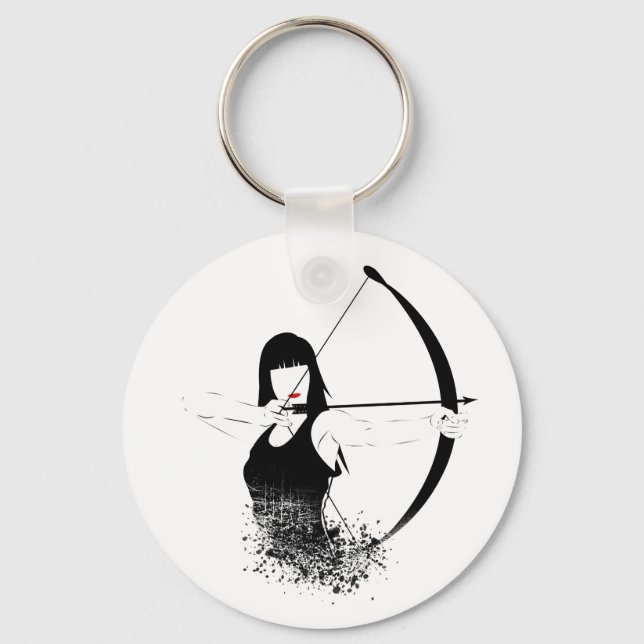 Female Archer Key Ring (Front)