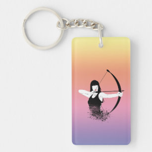 Female Archer Key Ring