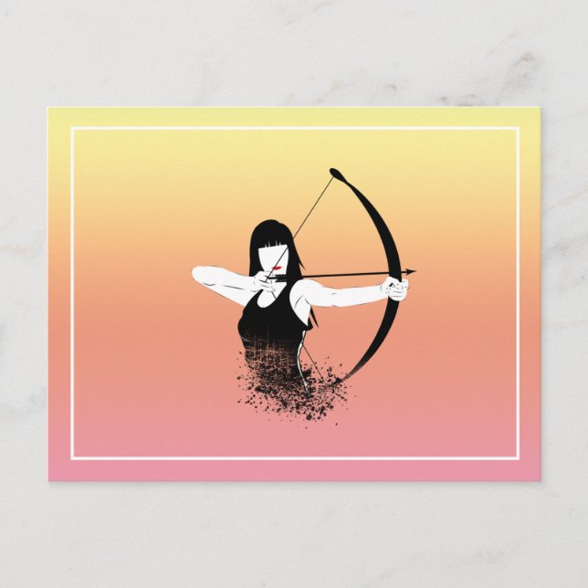 Female Archer Postcard (Front)