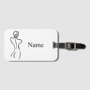 Female Art Illustration Thunder_Cove Luggage Tag