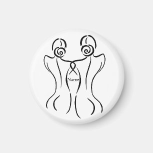 Female Art Illustration Thunder_Cove Magnet