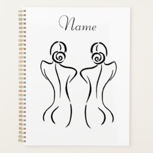 Female Art Illustration Thunder_Cove Planner