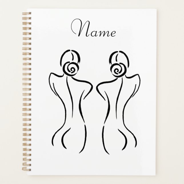 Female Art Illustration Thunder_Cove Planner (Front)