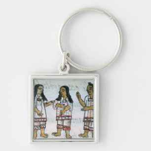 Female Aztec costumes Key Ring