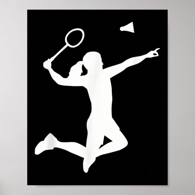 Female Badminton Player  Poster (Front)