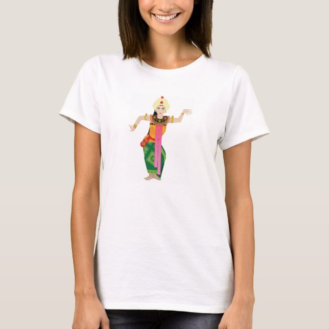 female bali dancer T-Shirt (Front)