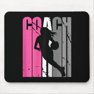 Female Basketball Instructor Choreographer Basketb Mouse Pad
