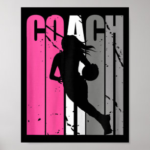 Female Basketball Instructor Choreographer Basketb Poster