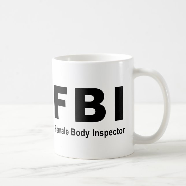 Female Body Inspector Coffee Mug (Right)