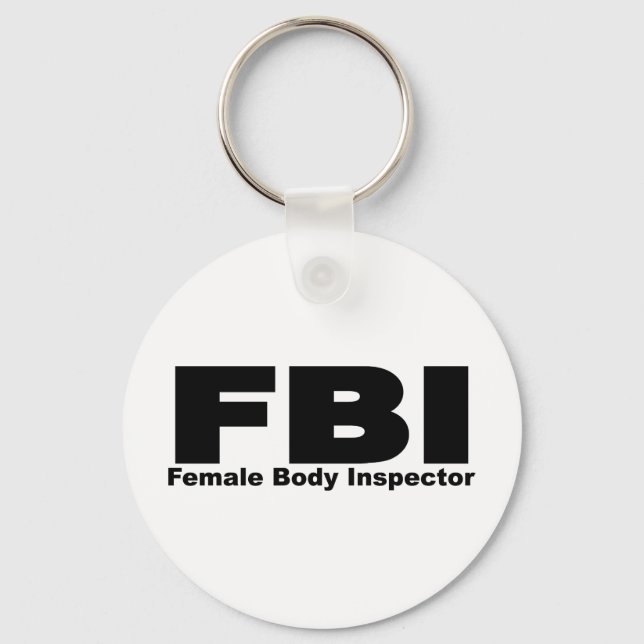 Female Body Inspector Key Ring (Front)