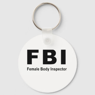 Female Body Inspector Key Ring