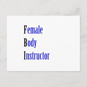 Female Body Instructor Postcard