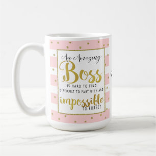 Female boss mug leaving retirement gift