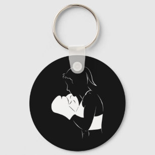 Female Boxer Key Ring