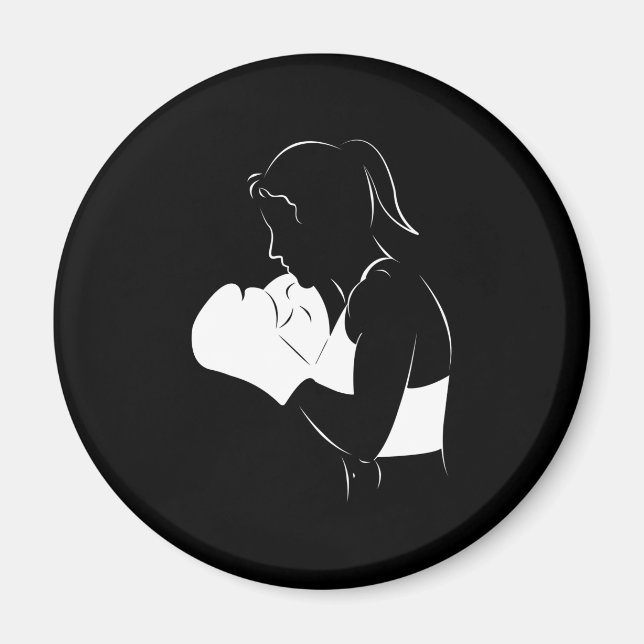 Female Boxer Magnet (Front)