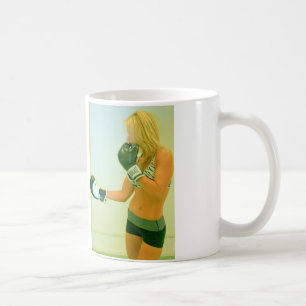 Female boxer mug