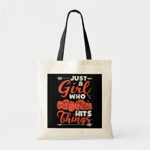 Female Boxing Boxer Just A Girl Who Hits Things Tote Bag