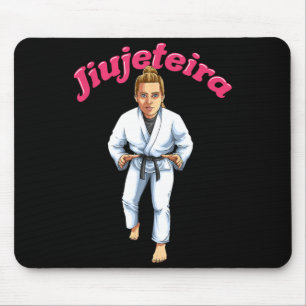 Female Brazilian Jiu Jitsu Jiujeteira BJJ Mouse Pad