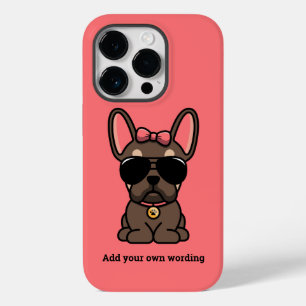 Female Brown Tan French Bulldog Case-Mate iPhone 14 Pro Case