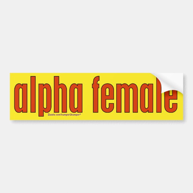Female Bumper Sticker (Front)