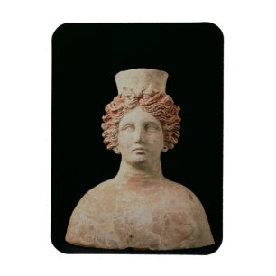 Female bust with kalathos from Ibiza, 5th century Magnet