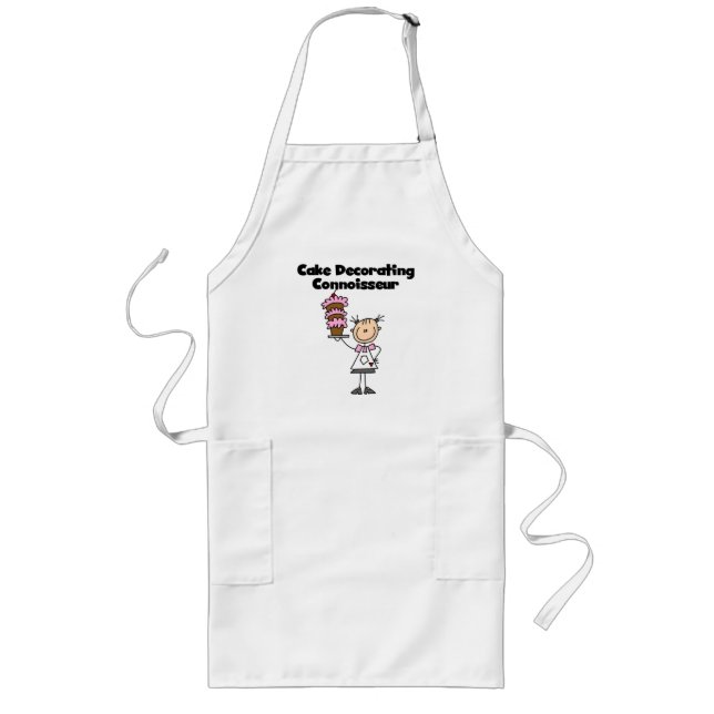 Female Cake Decorating Connoisseur Long Apron (Front)