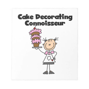 Female Cake Decorating Connoisseur Notepad
