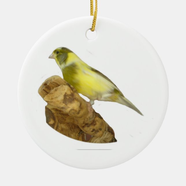 Female canary ceramic ornament (Front)
