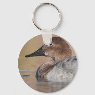 Female Canvasback Profile Key Ring