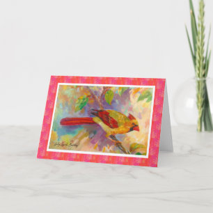 Female Cardinal Blank Note Card