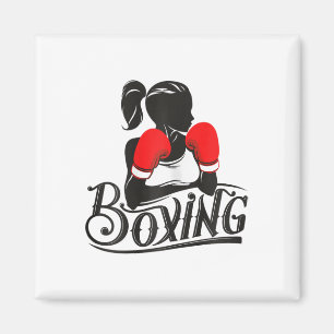 Female Cardio Boxing Apparel Magnet