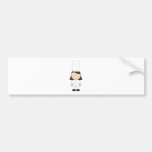 Female Chef Bumper Sticker