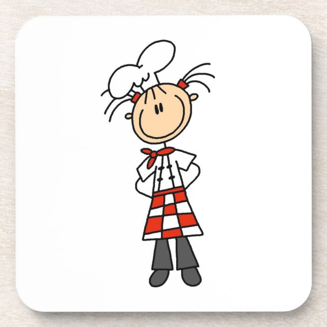 Female Chef Coaster (Front)