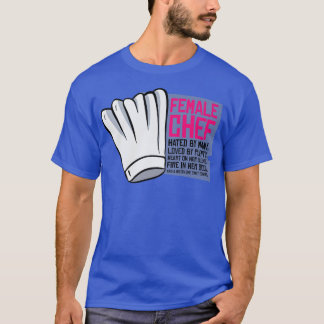 female chef meals cooking food lover kitchen cooks T-Shirt