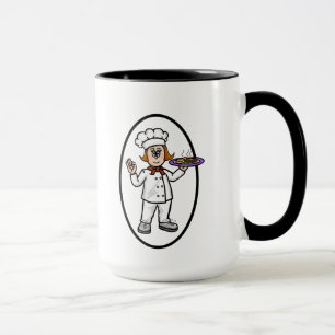 Female Chef Name Mug