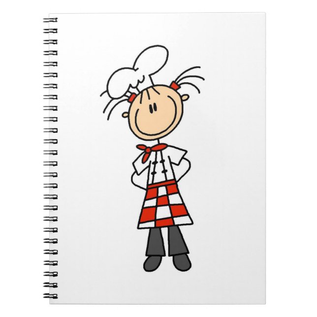 Female Chef Notebook (Front)