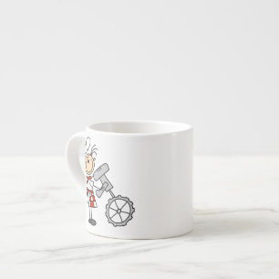 Female Chef Using Mixer Espresso Cup